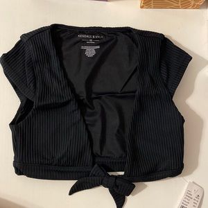 Pacsun black bikini top- size XS